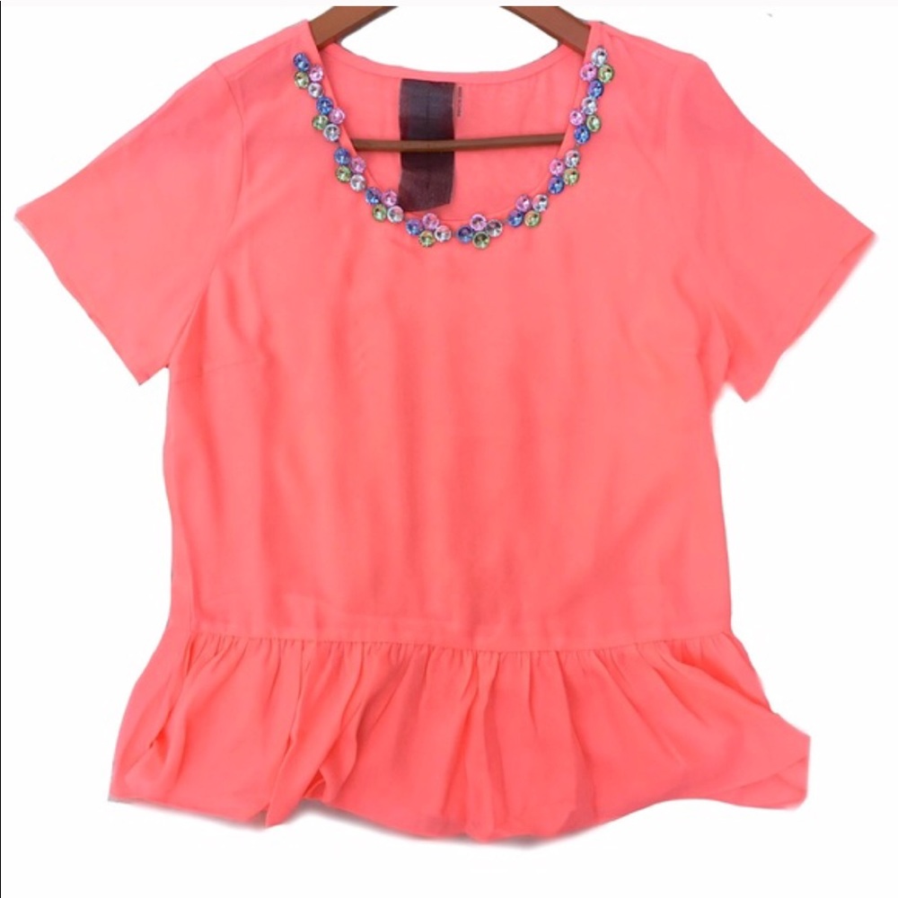 🎉HP!🎉Moon Collection Jewel Neck Embellished Top - Picture 5 of 6